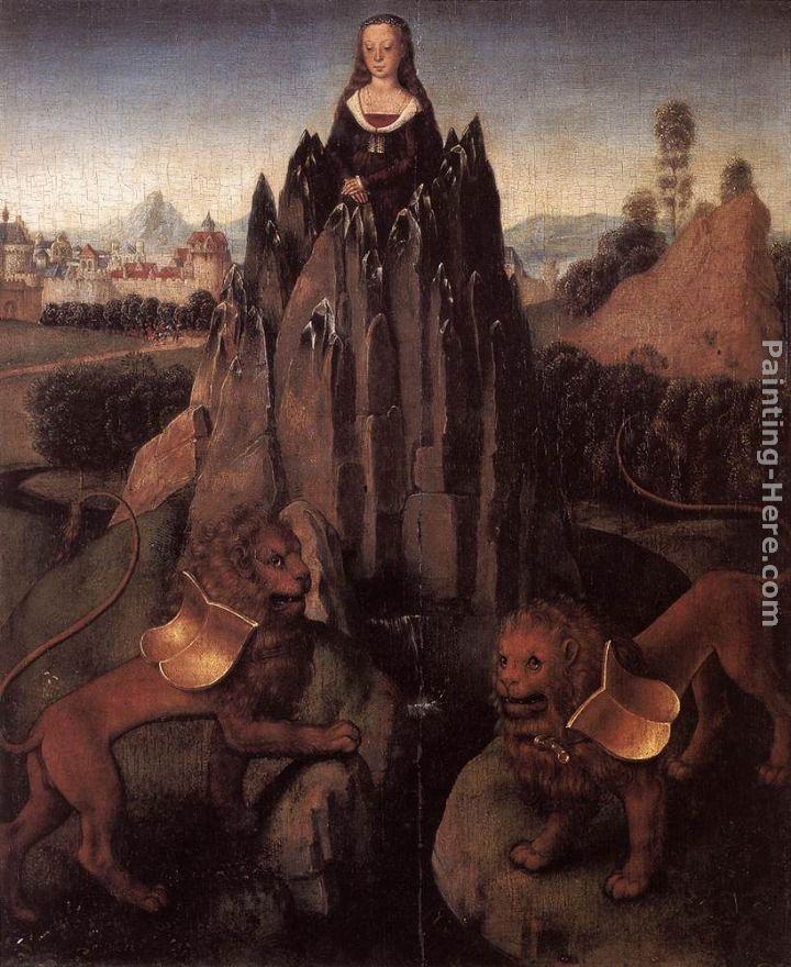 Hans Memling Allegory with a Virgin
